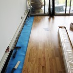 Project D: Installing laminate floors, work in progress