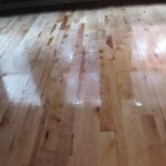 Project E: The beautiful new hardwood floors after sealing